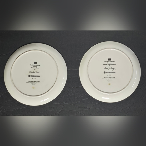 2 Vintage American Bison and White Tailed Deer Ghent Collection Limited Edition - Picture 2 of 6